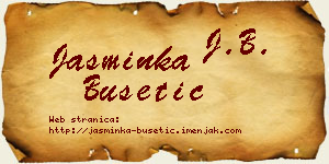 Jasminka Bušetić vizit kartica